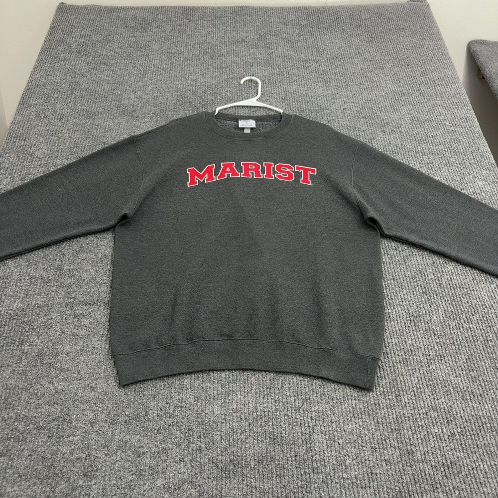 Marist Champion Sweatshirt Mens L Gray Fleece Pullover Collegiate Gorpcore
